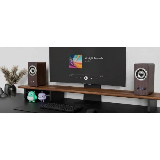 Genius PC Speakers 2.0 16W SP-HF400 Brown Wood — image 6