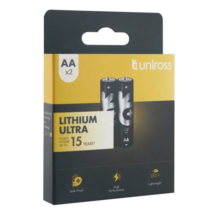 Uniross Lithium Ultra AA Batteries (2pack) — image 2