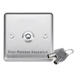 Zudsec Stainless Steel Door Release Button with Key ZDBT-801E