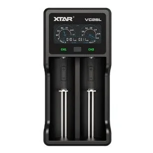 XTAR VC2S 2A Charger w/Display 2-Slots Lithium/NIMH 10440 to 26650 — image 1
