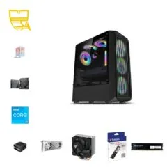 Custom 1080p Gaming PC - Intel Core i3-13100F, RTX 5060 8GB, 16GB DDR4, 512GB NVMe