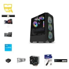 Custom Gaming PC - Intel Core i3-14100F, RTX 5060, 16GB DDR4, 512GB NVMe
