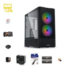 Custom 1080p Gaming PC - Ryzen 5 5600X, RX 6500 XT 4GB, 16GB DDR4, 512GB NVMe