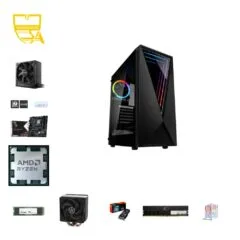 Custom 1080p Gaming PC - Ryzen 5 7500F, RX 9060 XT, 16GB DDR5, 1TB NVMe