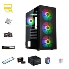 Custom Gaming PC - Ryzen 7 5700X, Radeon Reaper RX 9060 XT 16GB, 32GB DDR4 3600, 1TB NVMe