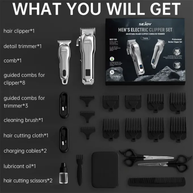 Enchen Hair Clipper Tesla 1&2 Clipper & Trimmer Set — image 5