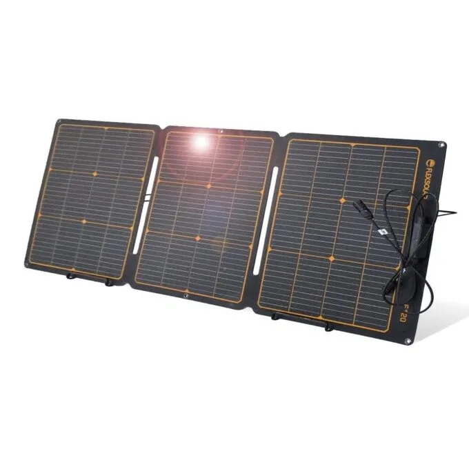 FlexSolar 120W Universal Portable & Foldable IP68 Solar Panel — image 1