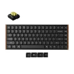 Keychron K3 Ultra (K3U-H4) QMK 8K Wireless Mechanical Keyboard Banana Switch Low Prof. Wood Fr. 75%