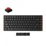 Keychron K3 Ultra (K3U-H1) QMK 8K Wireless Mechanical Keyboard Red Switch Low Profile Wood Frame 75%