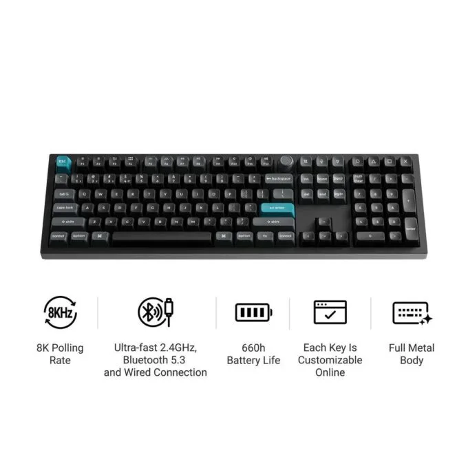Keychron Q6 Ultra (Q6U-M3) ZMK RGB 8K Wireless Custom Mechanical Keyboard-Brown Switch 100% US — image 2