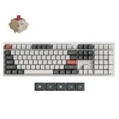 Keychron Q6 Ultra (Q6U-P1) ZMK RGB 8K Wireless Custom Mechanical Keyboard-Red Switch 100% US White