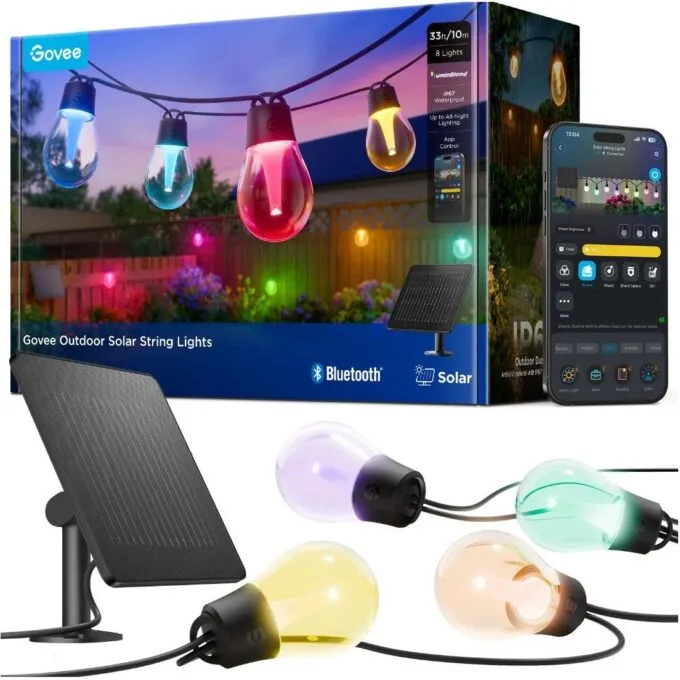 Govee Outdoor Smart RGBICW With Solar Charge 10m (Solar String Lights) — image 1