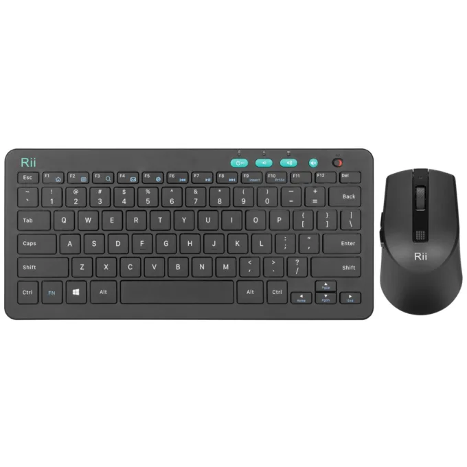 Rii Keyboard & Mouse Wireless 2.4GHz Combo Compact Size RKM709 — image 1