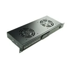 NETPRO Ventilation Panel 2x Fans & Digital Thermostat 1U NP-VP1U