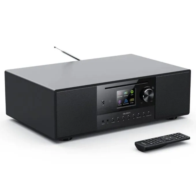 Majority QUADRIGA 2.1 Mini HiFi 120W with 6'' Subwoofer, CD Player, Internet Radio, Bluetooth, USB — image 1