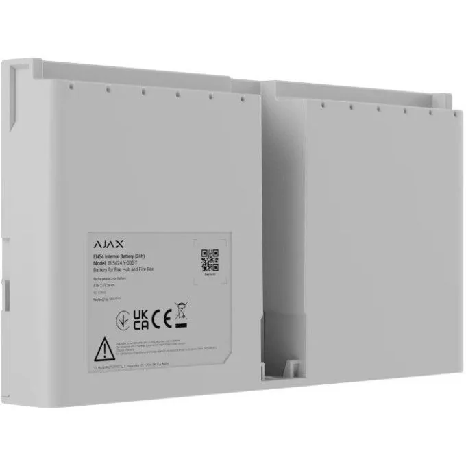 Ajax EN54 Fire Detection Internal Battery For Hub/Rex (24h) White — image 1