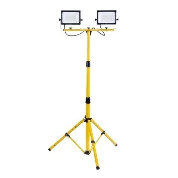 Rexer Floodlight with Tripod Mains Powered 4000k 2 x 50W / 5500 lms RX08052 — image 1