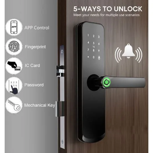 Zudsec Standalone Door Lock Metal With Fingerprint-WiFi — image 4