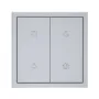 HDL Smart Tile Series Aluminium Panel 2xButtons & 4xFunctions Space Gray