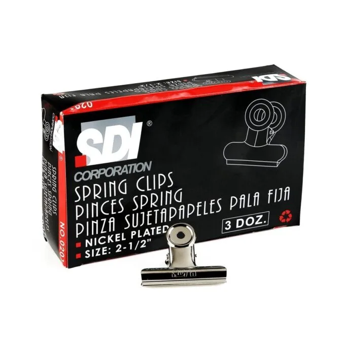 SDI SPRING CLIPS 2 1/2 (64mm) 36 PCS BOX — image 1