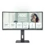 AOC CU34P3CV 34-inch Curved UWQHD VA Monitor – 3440x1440, 100Hz, 4ms, USB-C 65W Docking, USB Hub, RJ45, Speakers