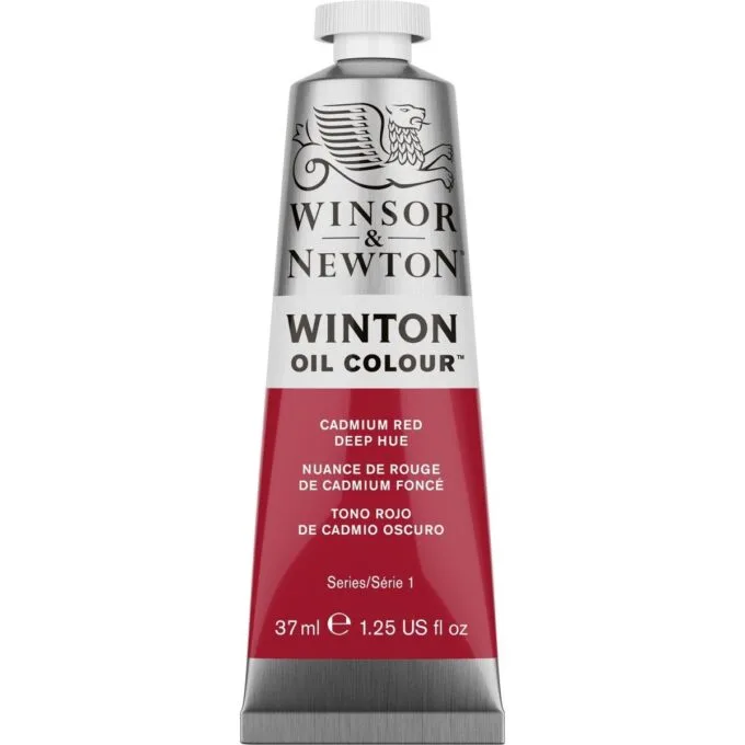 W&N WINTON OIL COLOUR 37ML TBE CADMIUM RED DEEP HUE — image 1
