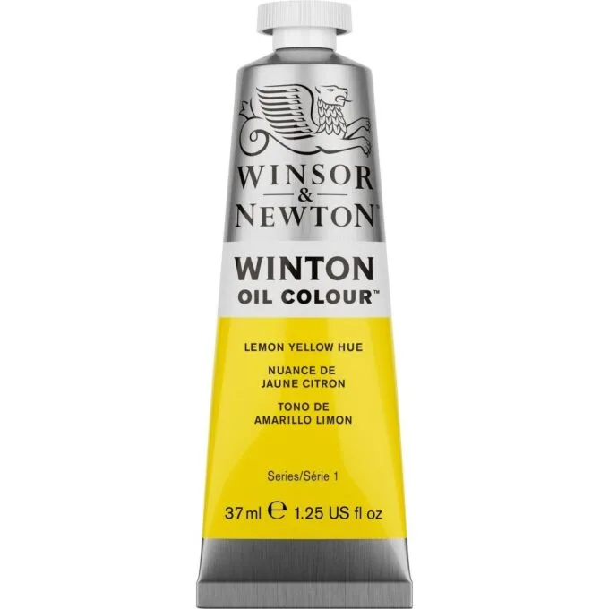 W&N WINTON OIL COLOUR 37ML TBE LEMON YELLOW HUE — image 1