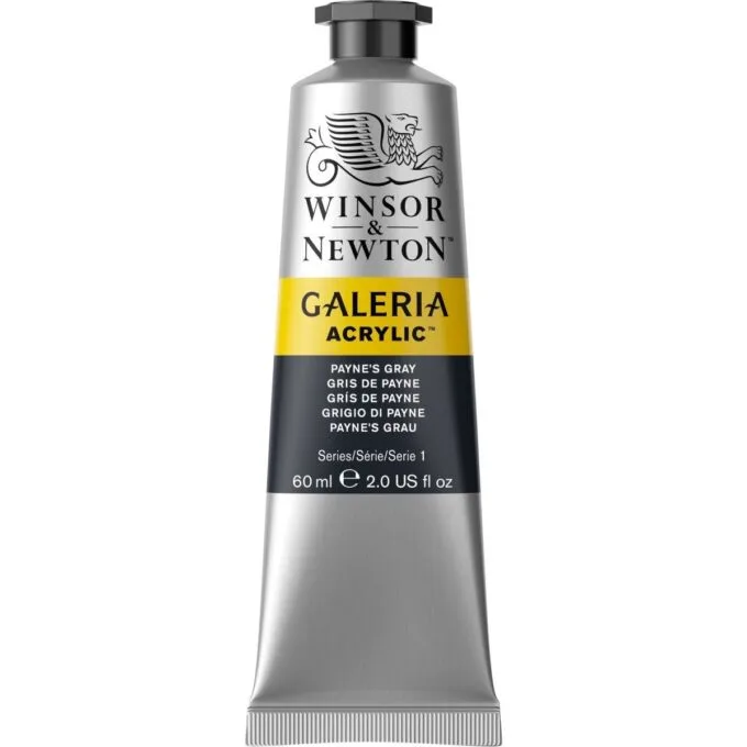 W&N GALERIA ACRYLIC COLOUR 60ML TBE PAYNE S GRAY — image 1