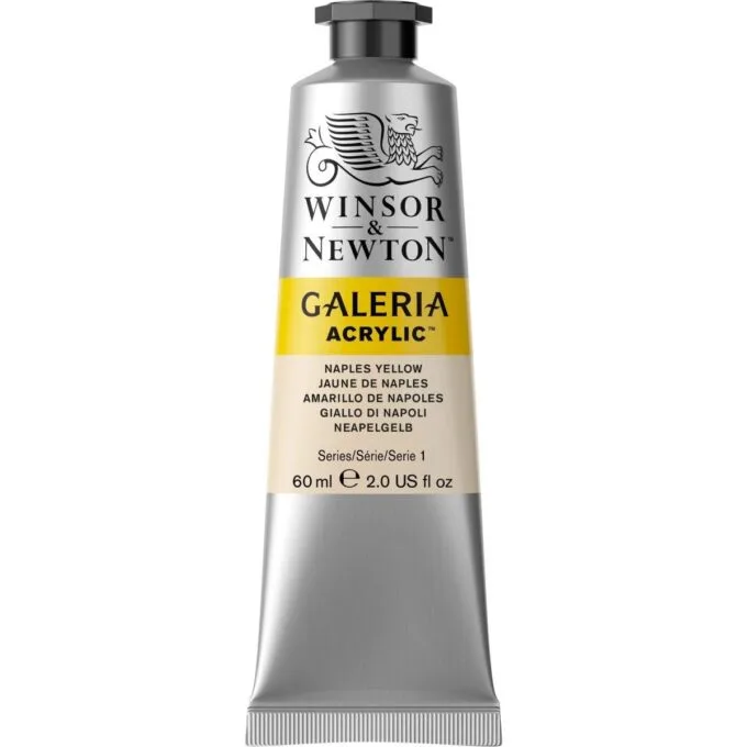 W&N GALERIA ACRYLIC COLOUR 60ML TBE NAP YELLOW — image 1