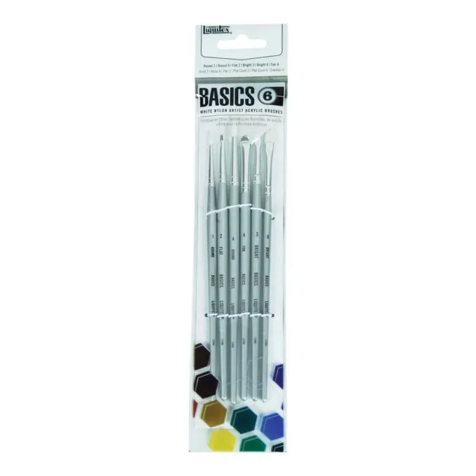 LQX BASICS BRUSH PACK 6 SHORT HANDLE — image 1