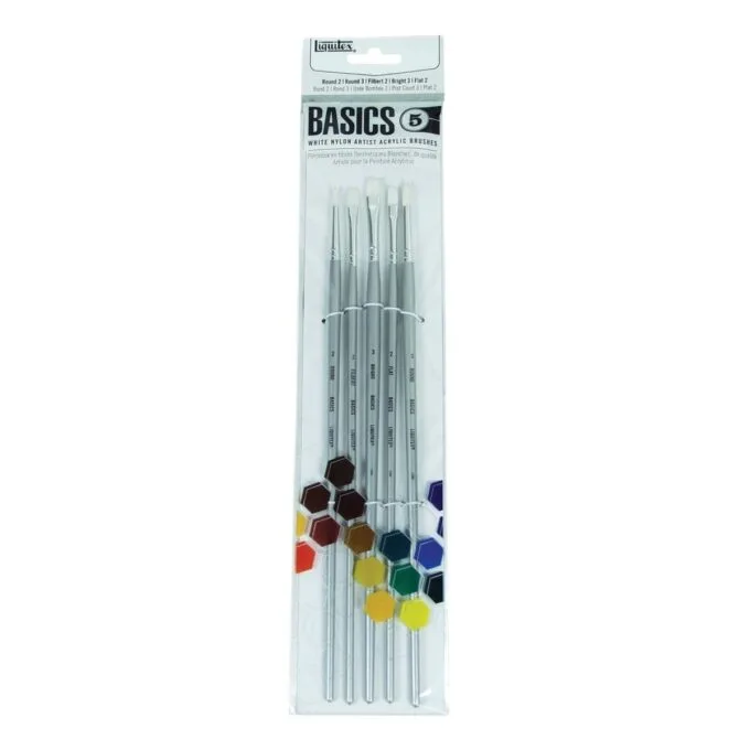 LQX BASICS BRUSH PACK 5 LONG HANDLE — image 1