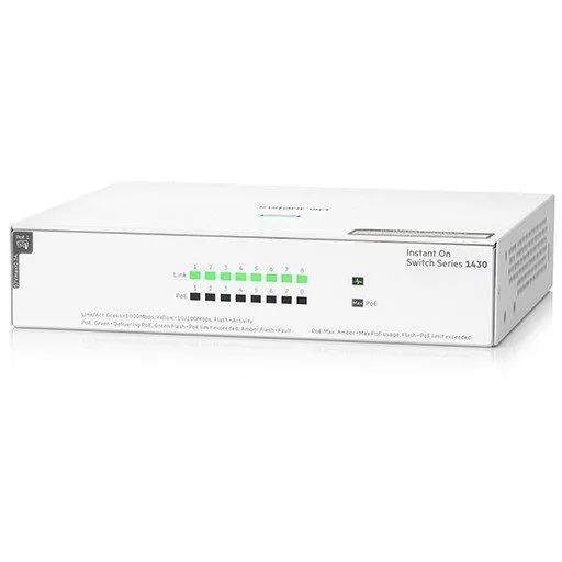 HPE Aruba Networking Networking Instant On Switch 8p Gigabit CL4 PoE 64W 1430 — image 1