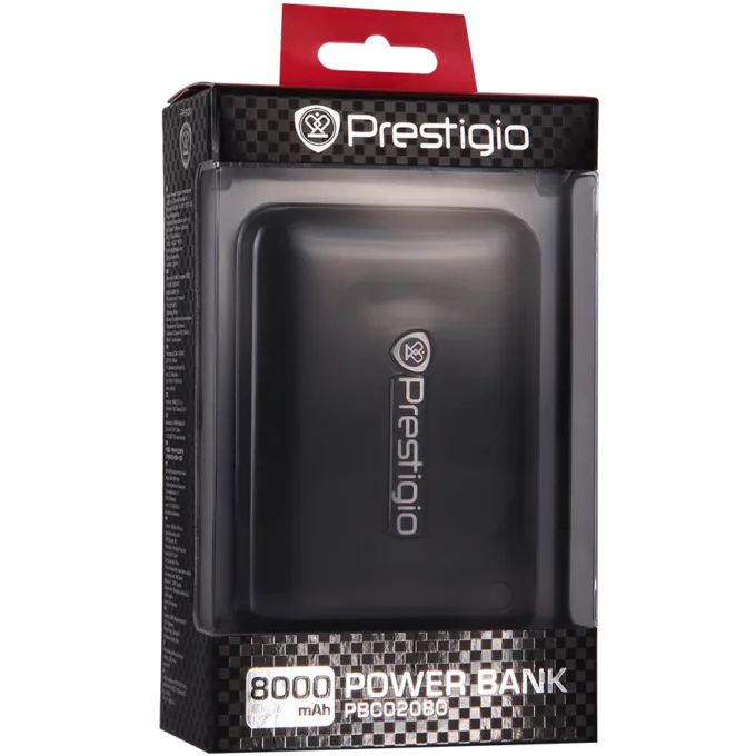 Black color Power battery charger, capacity 8000mAh, input 5V/1A[max. 1.5A], dual USB output 5V/1A & 5V/2A[total 2.8A max.] — image 6
