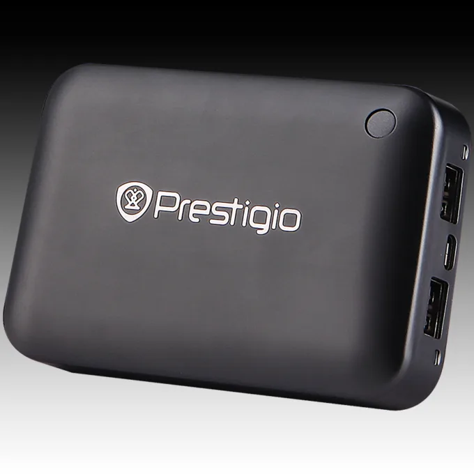 Black color Power battery charger, capacity 8000mAh, input 5V/1A[max. 1.5A], dual USB output 5V/1A & 5V/2A[total 2.8A max.] — image 2