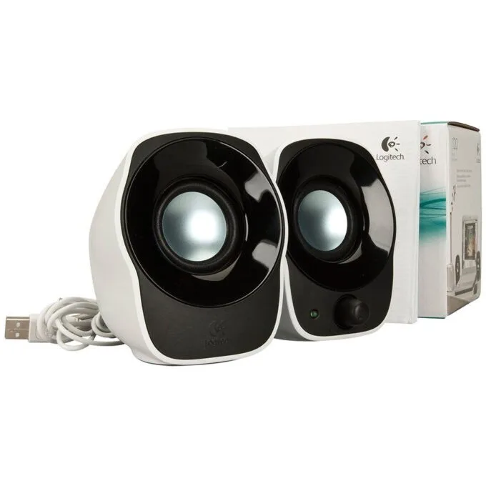 LOGITECH Z120 Compact Stereo Speakers - WHITE - USB — image 1