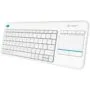 LOGITECH K400 Plus Wireless Touch Keyboard - WHITE - US INT'L