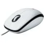 LOGITECH M100 Corded Mouse - WHITE - USB - EWR2