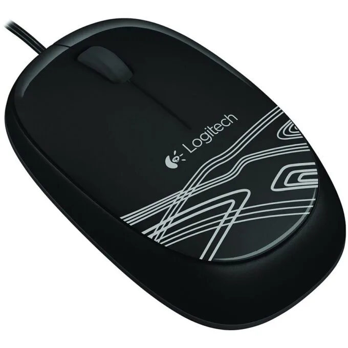 LOGITECH M105 Corded Mouse - BLACK - USB — image 1