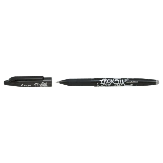 PILOT FRIXION BALL - GEL INK ROLLER - BLACK- MEDIUM TIP (0.7MM) — image 1