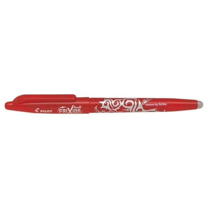 PILOT FRIXION BALL - GEL INK ROLLER - RED- MEDIUM TIP (0.7MM) — image 1