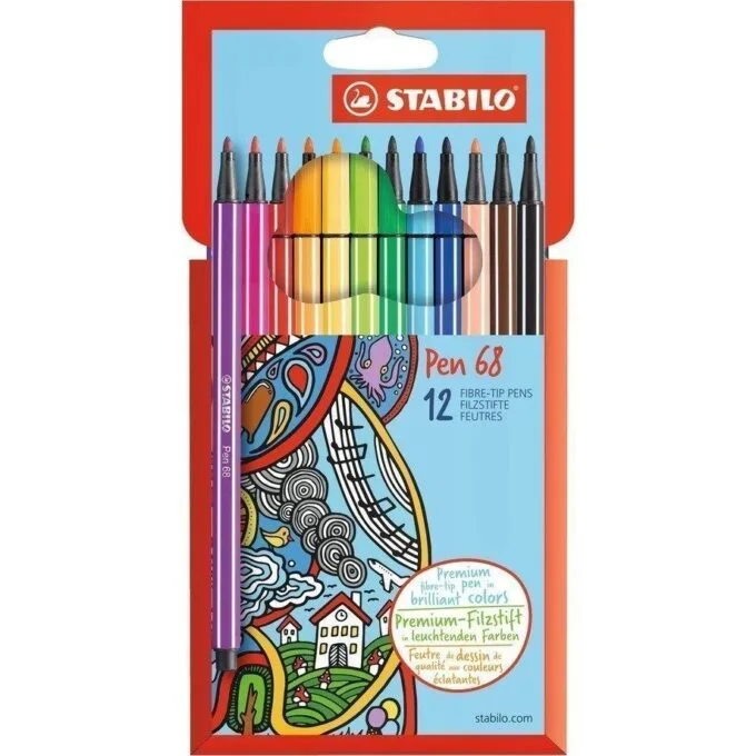 STABILO PEN 68 WALLET OF 12 PCS — image 1