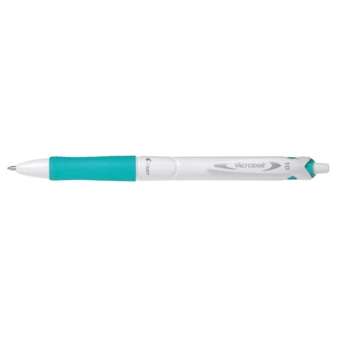 PILOT ACROBALL PURE WHITE POINT PEN MEDIUM GREEN — image 1