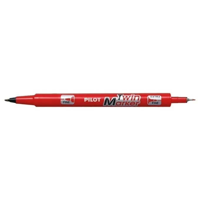 PILOT TWIN MARKER EXTRA FINE / FINE TIP RED BEGREEN — image 1