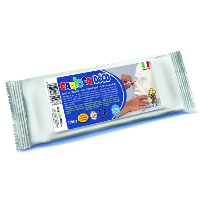 CARIOCA ART DECO MODELLING CLAY WHITE 1000GR — image 1