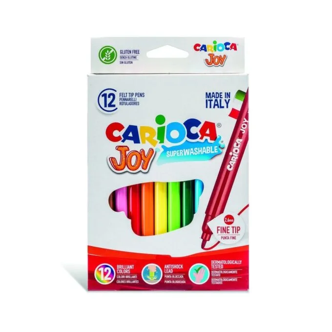CARIOCA JOY 12 PCS FINE NIB MARKERS WALLET — image 1