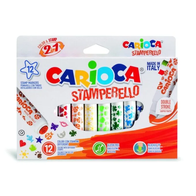 CARIOCA STAMP MARKERS 12 PCS — image 1