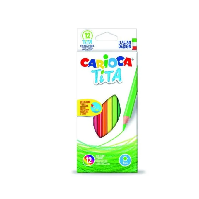 CARIOCA TITA WOOD FREE PENCIL BOX 12 PCS — image 1