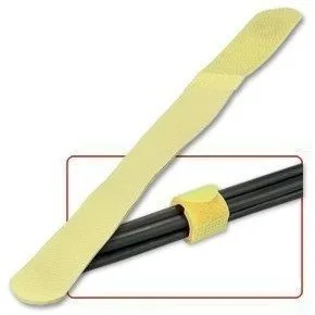 LINDY HOOK & LOOP CABLE TIES, YELLOW 10PCS — image 1