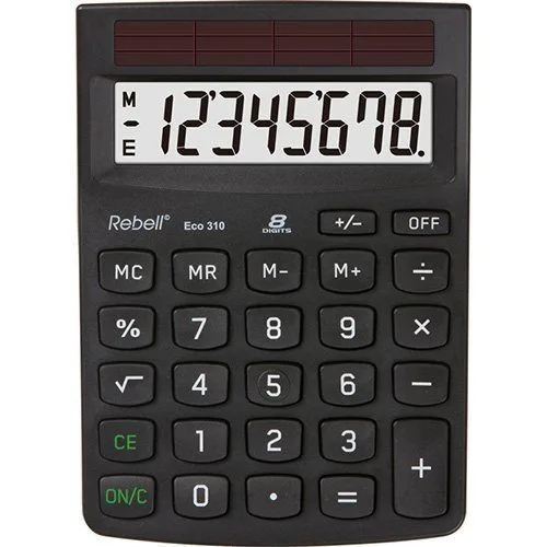 REBELL DESKTOP CALCULATOR ECO 310 8 DIGIT — image 1