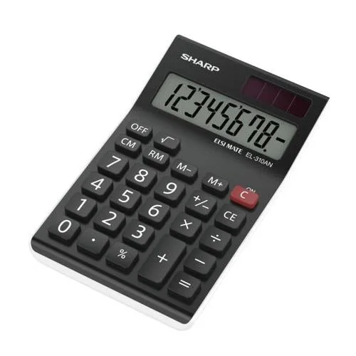 SHARP CALCULATOR AND LARGE 8-DIGIT DISPLAY — image 1